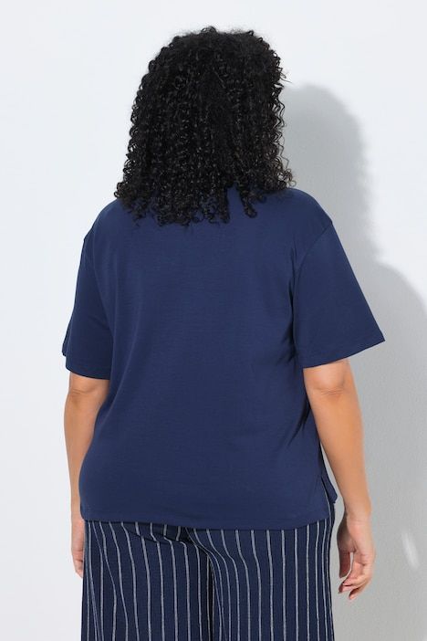 T-shirt oversize, coupe Boxy Fit, décolleté rond et manches courtes