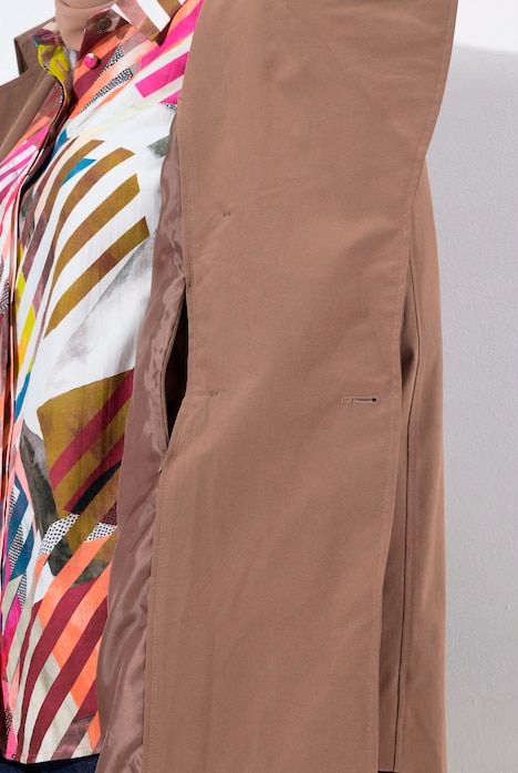 Trench-coat, col à revers et manches longues raglan, double rangée de boutons