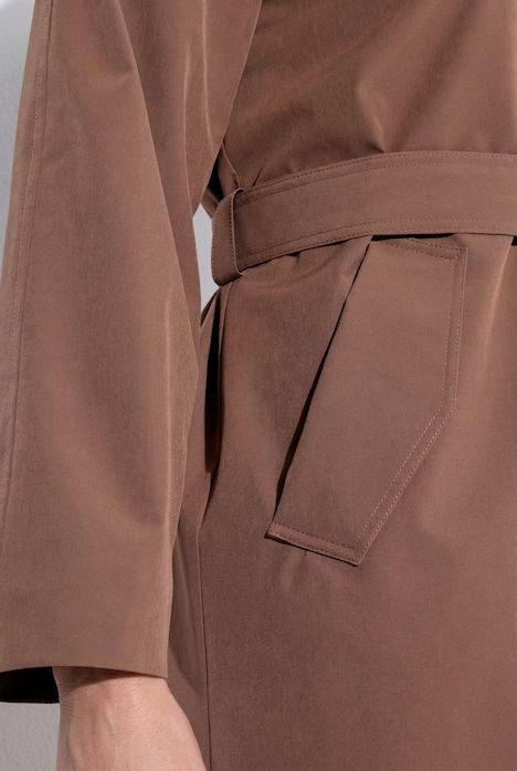 Trench-coat, col à revers et manches longues raglan, double rangée de boutons