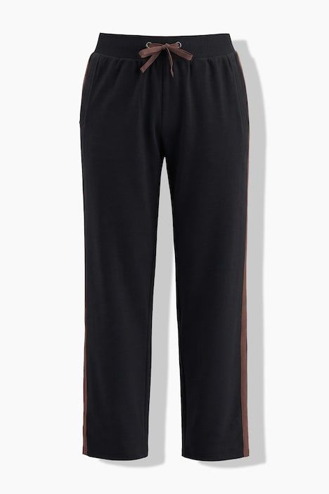 Pantalon de jogging, bande contrastante le long de la jambe, taille élastique avec cordon à nouer