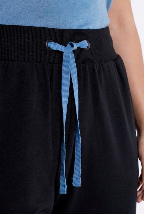 Pantalon de jogging, bande contrastante le long de la jambe, taille élastique avec cordon à nouer