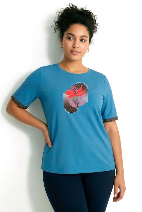 T-shirt technique avec motif imprimé, décolleté rond et manches courtes, coupe Classic Fit