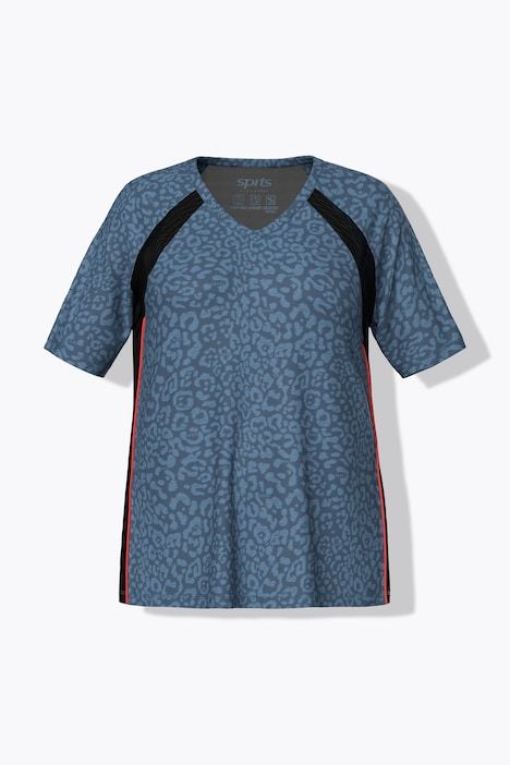 T-shirt technique avec matière recyclée, décolleté en V et manches courtes, coupe Classic Fit