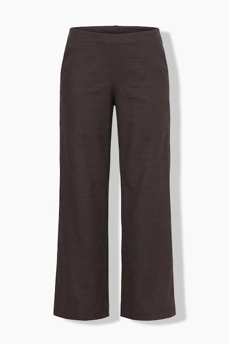Pantalon jambe droite et large, taille confortable