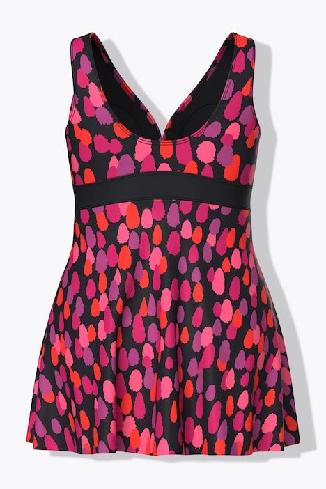 Robe de bain à pois, bonnets souples et matière recyclée