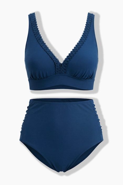 Bikini avec bonnets souples, liseré fantaisie et bretelles ajustables