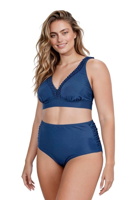 Bikini avec bonnets souples, liseré fantaisie et bretelles ajustables