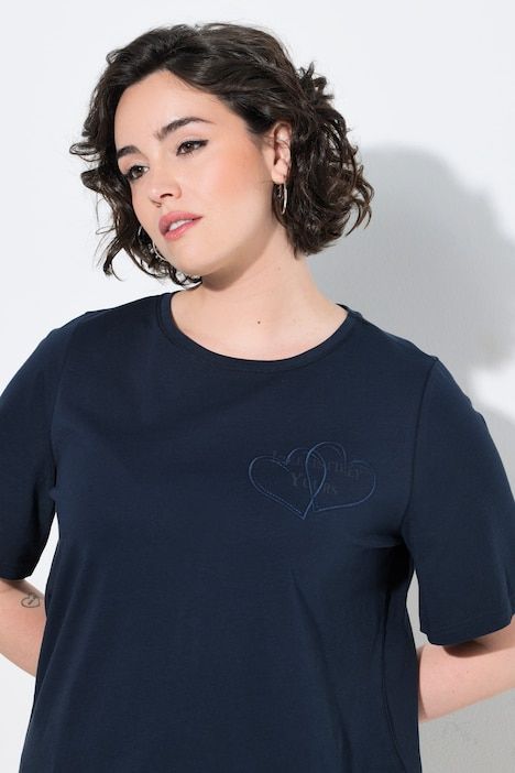 T-shirt avec applications, décolleté rond et manches courtes, coupe Classic Fit
