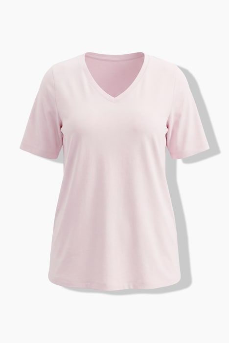 T-shirt avec décolleté en V et manches courtes, coupe Classic Fit
