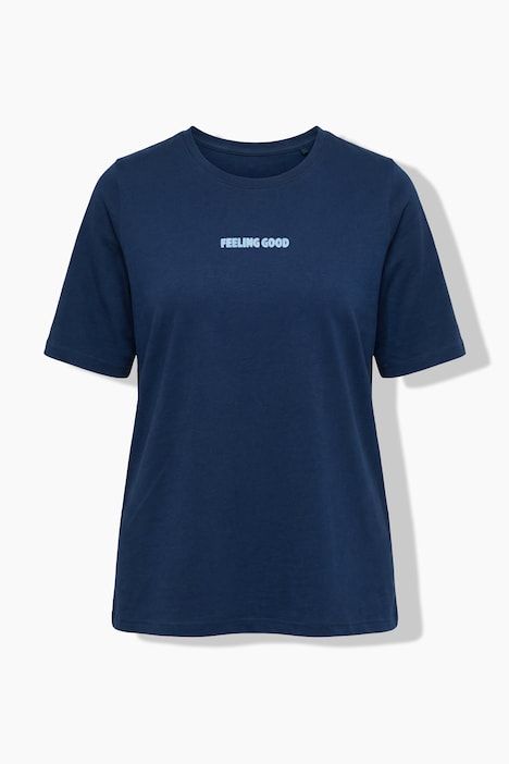 T-shirt motif imprimé Feeling Good, coupe Classic Fit, décolleté rond et manches courtes