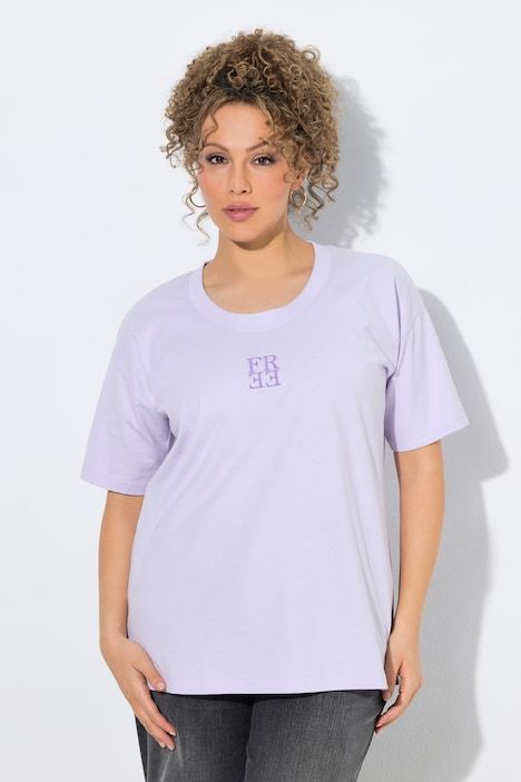 T-shirt oversize, imprimé dans le dos, décolleté rond et manches courtes