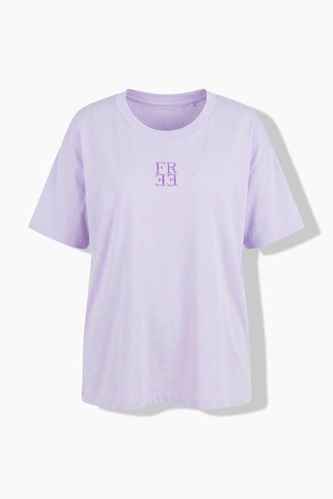 T-shirt oversize, imprimé dans le dos, décolleté rond et manches courtes