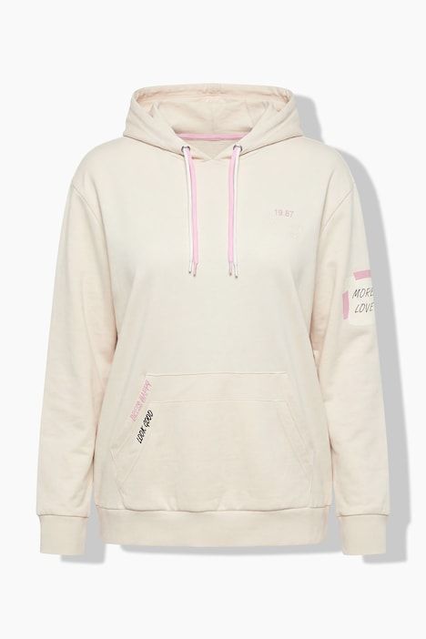 Sweat-shirt à capuche, poche kangourou et manches longues