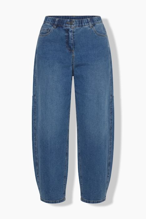 Jean Mom en denim extensible, 5 poches et taille confortable
